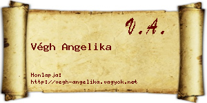 Végh Angelika névjegykártya